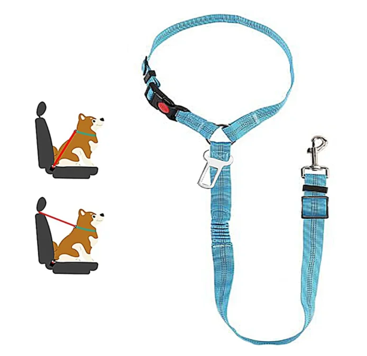 Anti-shock Two-in-one Dog Safety Belt