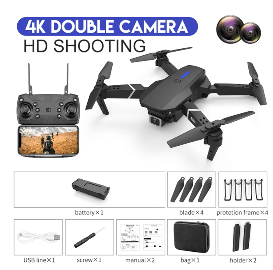 4K Dual Camera Drone